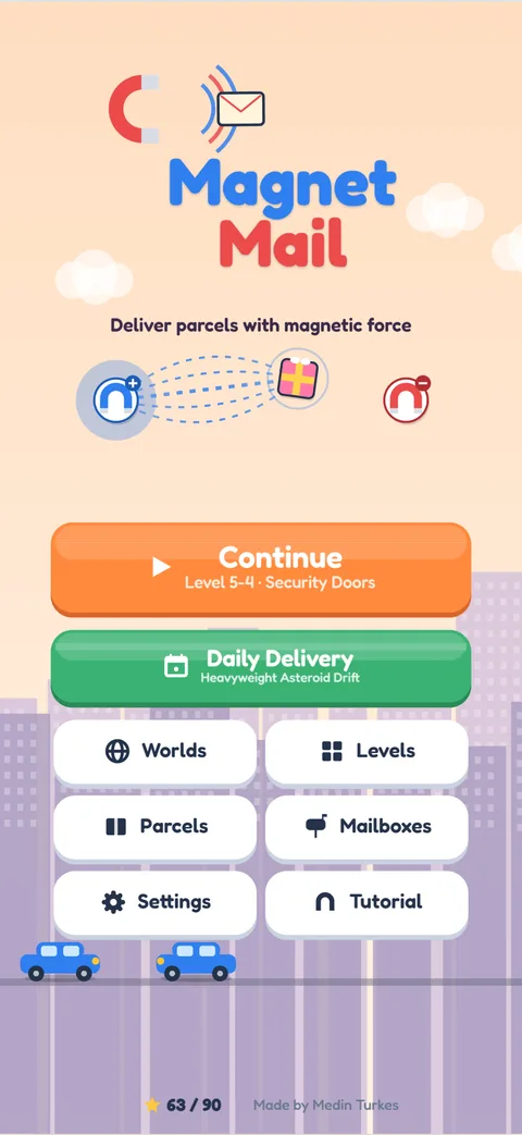 Main menu with the Daily Delivery