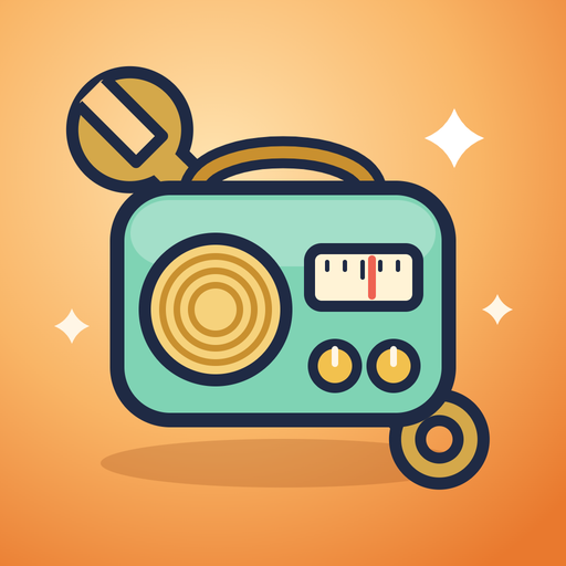 Tiny Repair Shop app icon: a mint radio with a wrench