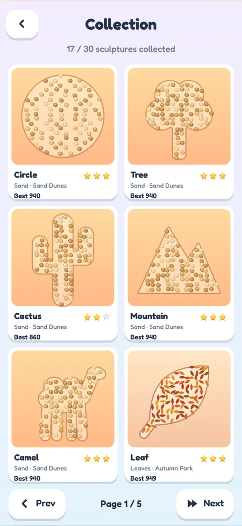 Collection of sculpture cards